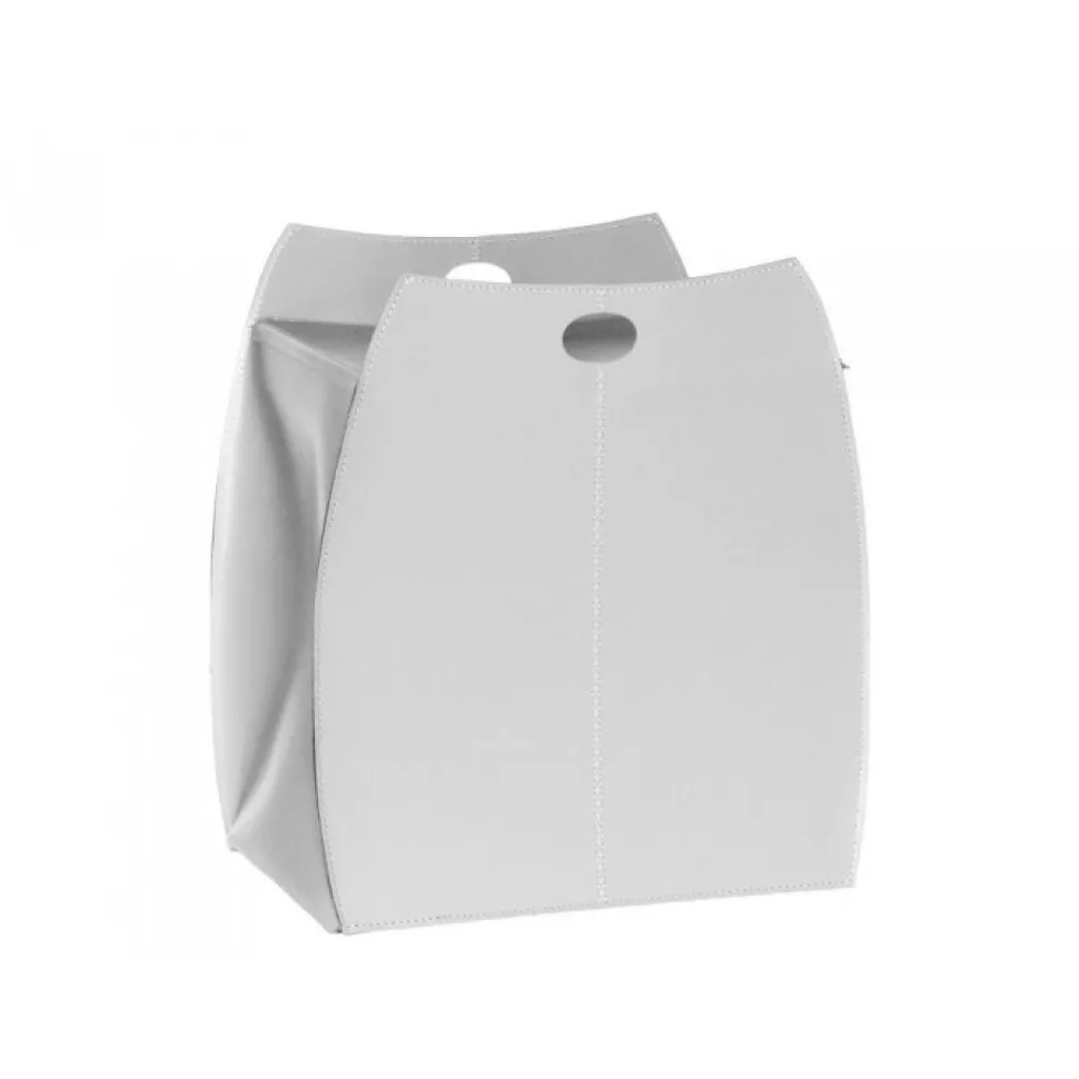 Portabiancheria Alessio In Cuoio Cucito A Mano