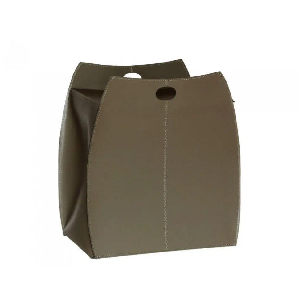 Portabiancheria Alessio In Cuoio Cucito A Mano