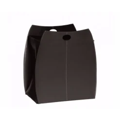 Portabiancheria Alessio In Cuoio Cucito A Mano