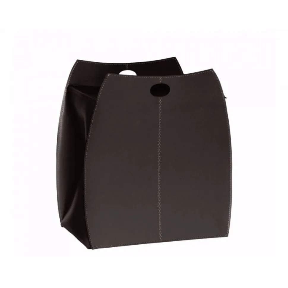 Portabiancheria Alessio In Cuoio Cucito A Mano