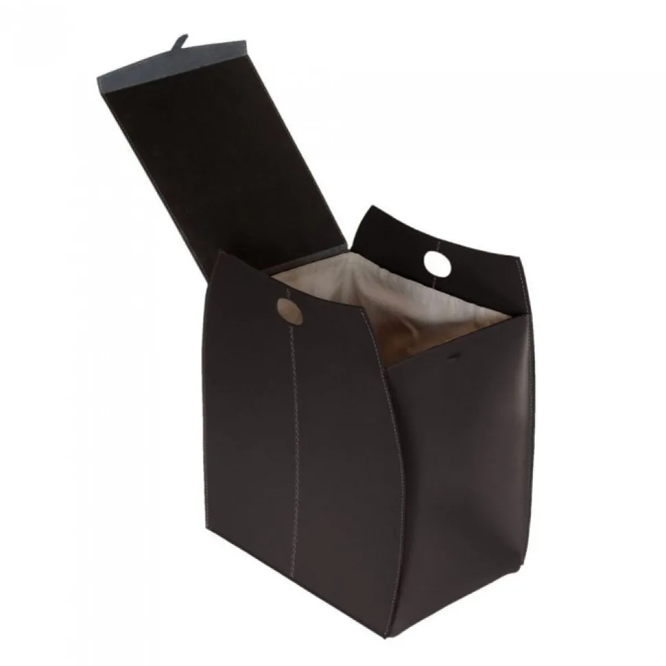 Portabiancheria Alessio In Cuoio Cucito A Mano