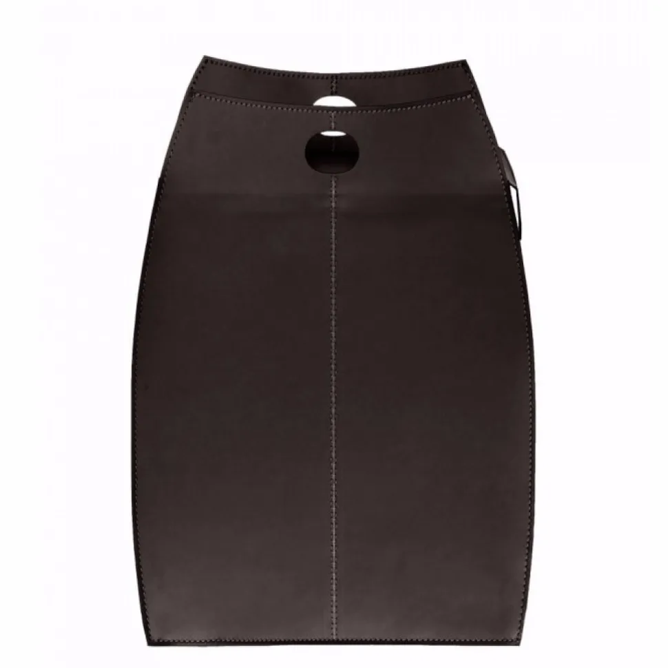 Portabiancheria Paul In Cuoio Cucito A Mano