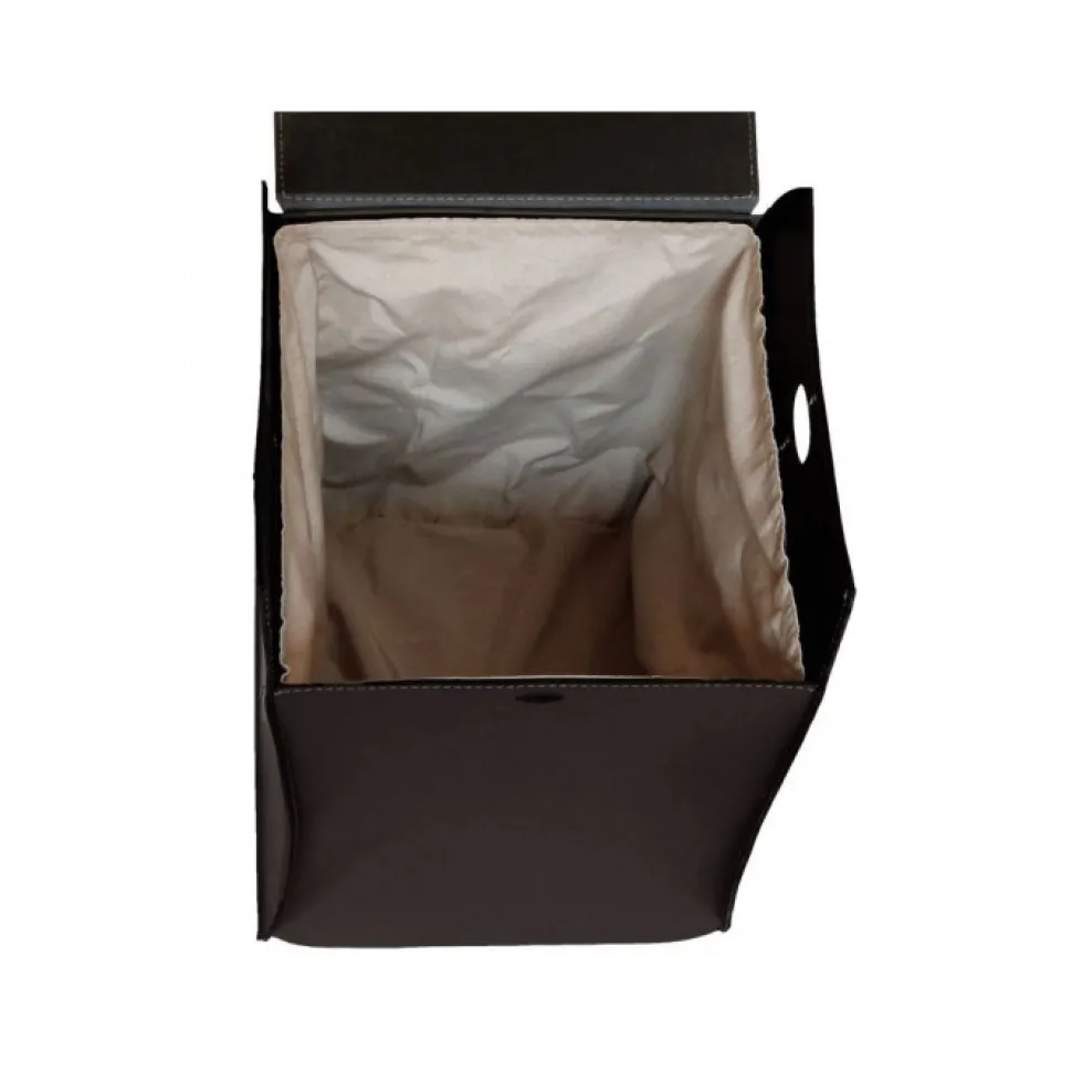 Portabiancheria Paul In Cuoio Cucito A Mano