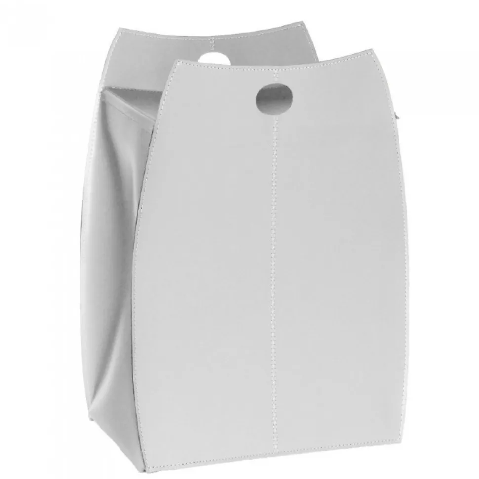 Portabiancheria Paul In Cuoio Cucito A Mano