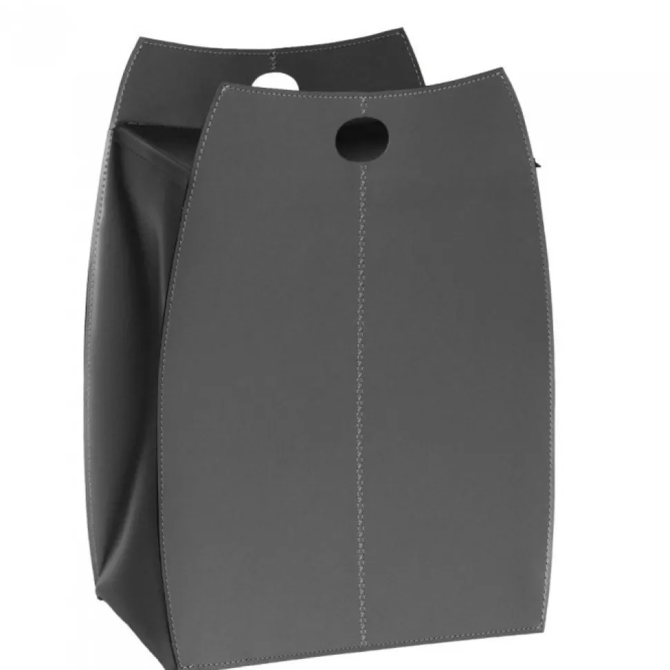 Portabiancheria Paul In Cuoio Cucito A Mano