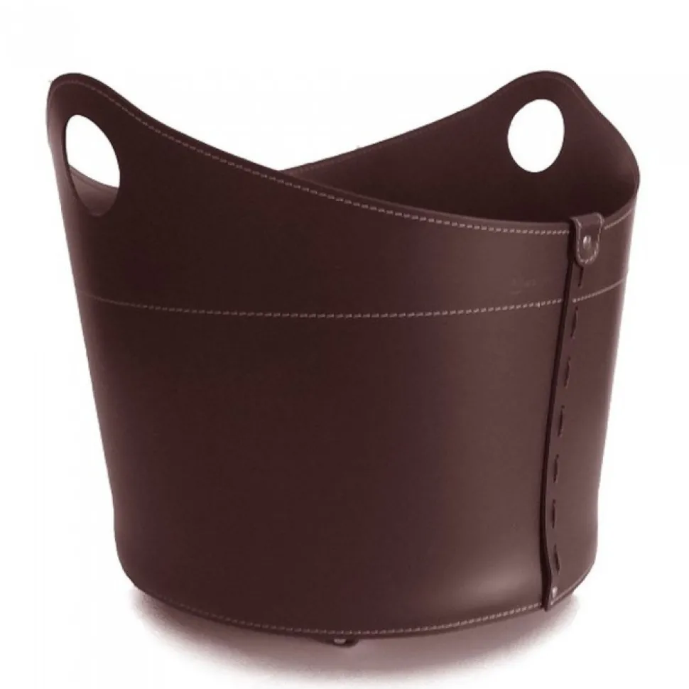 Portaoggetti Cadin In Cuoio Cucito A Mano