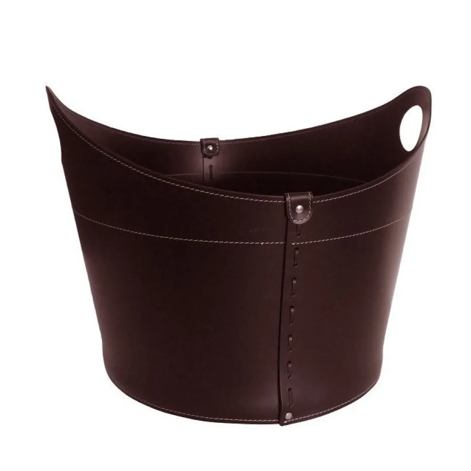 Portaoggetti Cadin In Cuoio Cucito A Mano