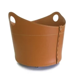 Portaoggetti Cadin In Cuoio Cucito A Mano