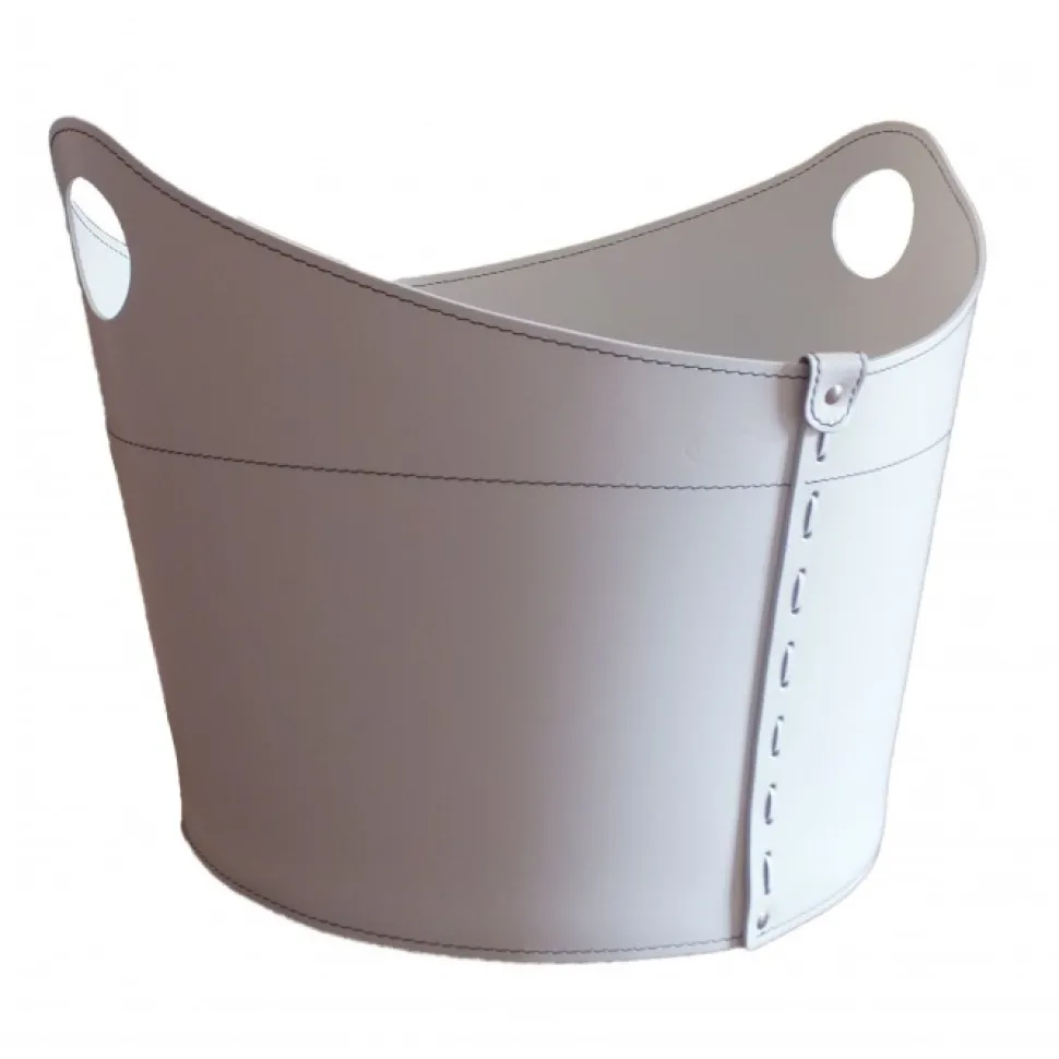 Portaoggetti Cadin In Cuoio Cucito A Mano