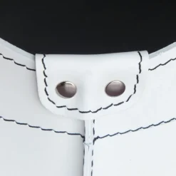 Portaoggetti Fabia In Cuoio Cucito A Mano