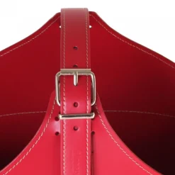 Portaoggetti Fabia In Cuoio Cucito A Mano