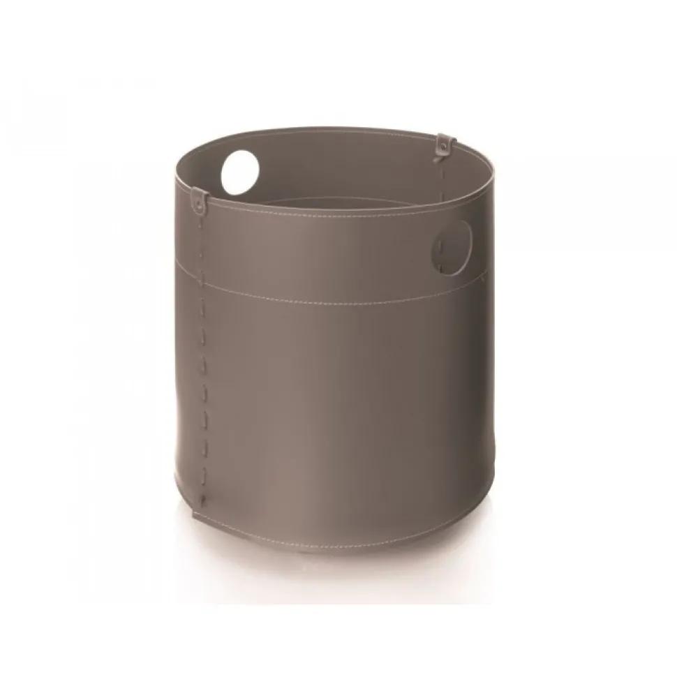 Portaoggetti Giro In Cuoio Cucito A Mano