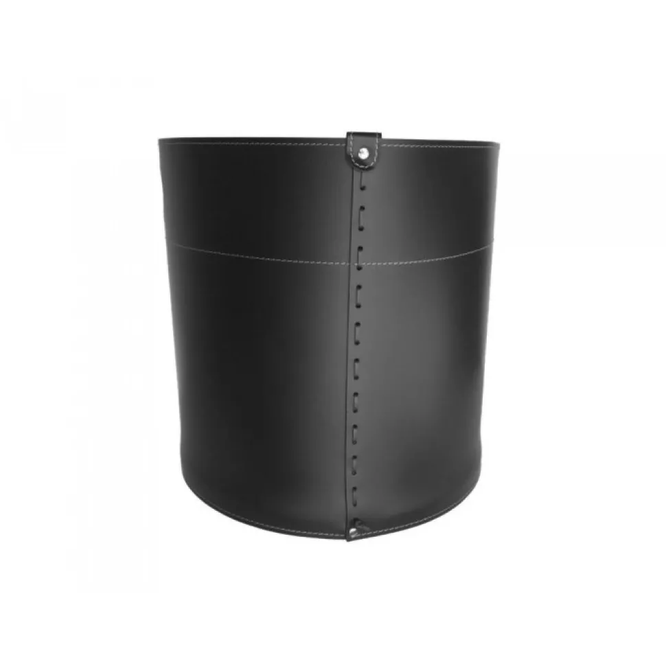 Portaoggetti Giro In Cuoio Cucito A Mano