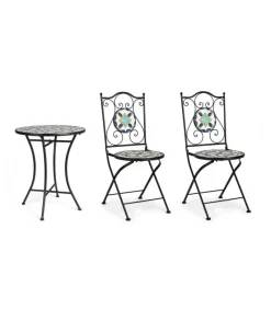 Positano Set 2 Sedie Pieghevoli + Tavolo