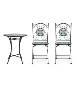 Positano Set 2 Sedie Pieghevoli + Tavolo