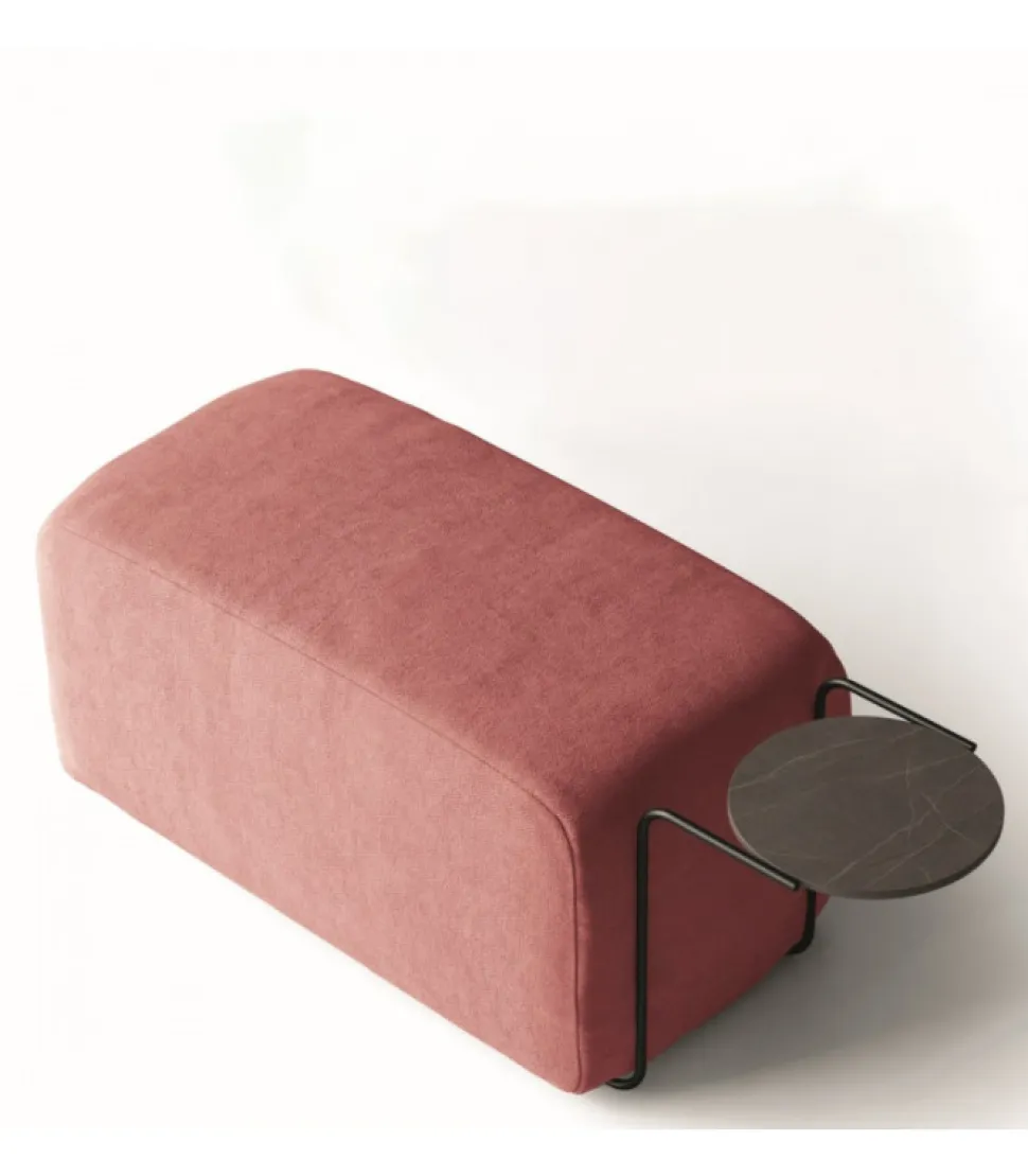 Pouf Di Design Mondrian Con Tavolino