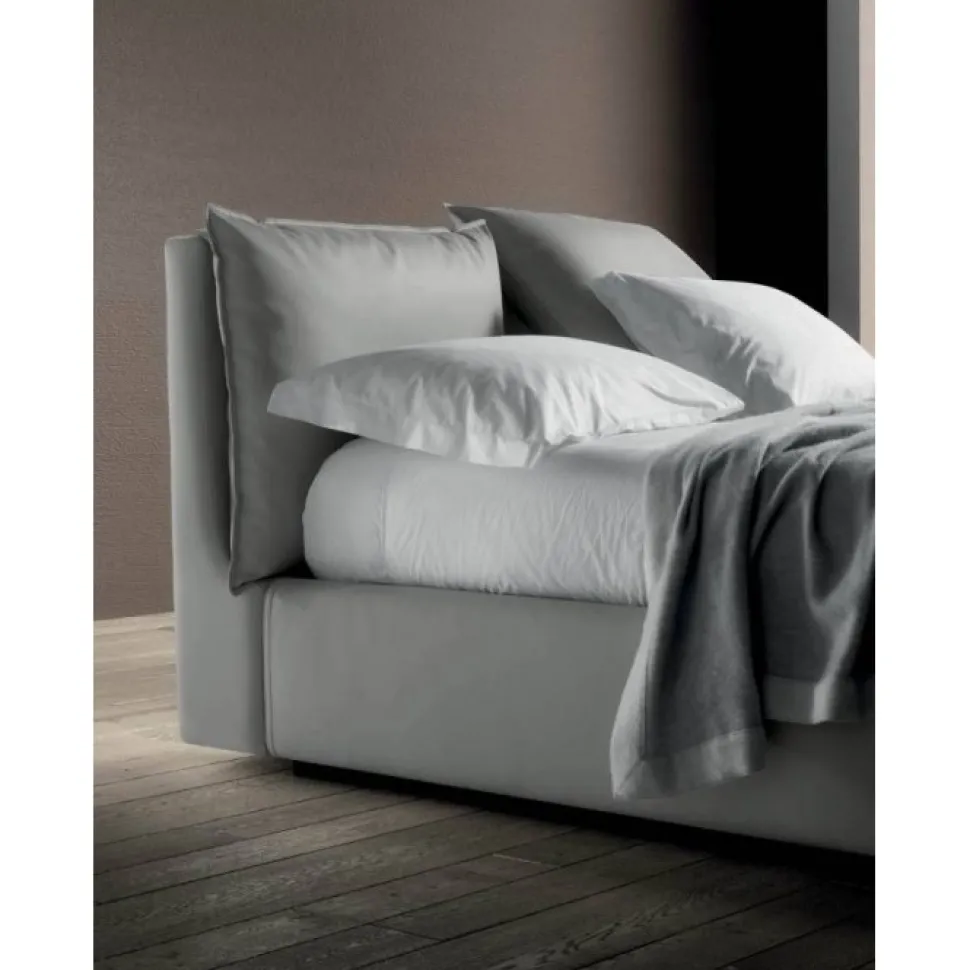 Quiet, Letto Matrimoniale Contenitore Con Doppio Cuscini Reclinabili