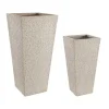 Roccia Set Di 2 Vasi Quadri Alti