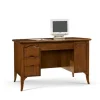 Scrivania Classico In Legno Massello Con 3 Cassetti E Una Porta