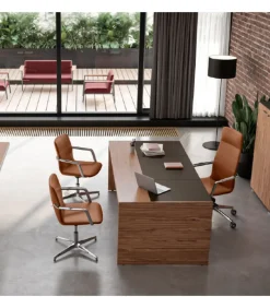 Scrivania Direzionale E9, 100% Made In Italy.