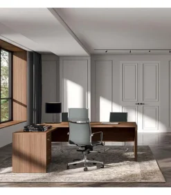 Scrivania T45 Angolare, 100% Made In Italy.