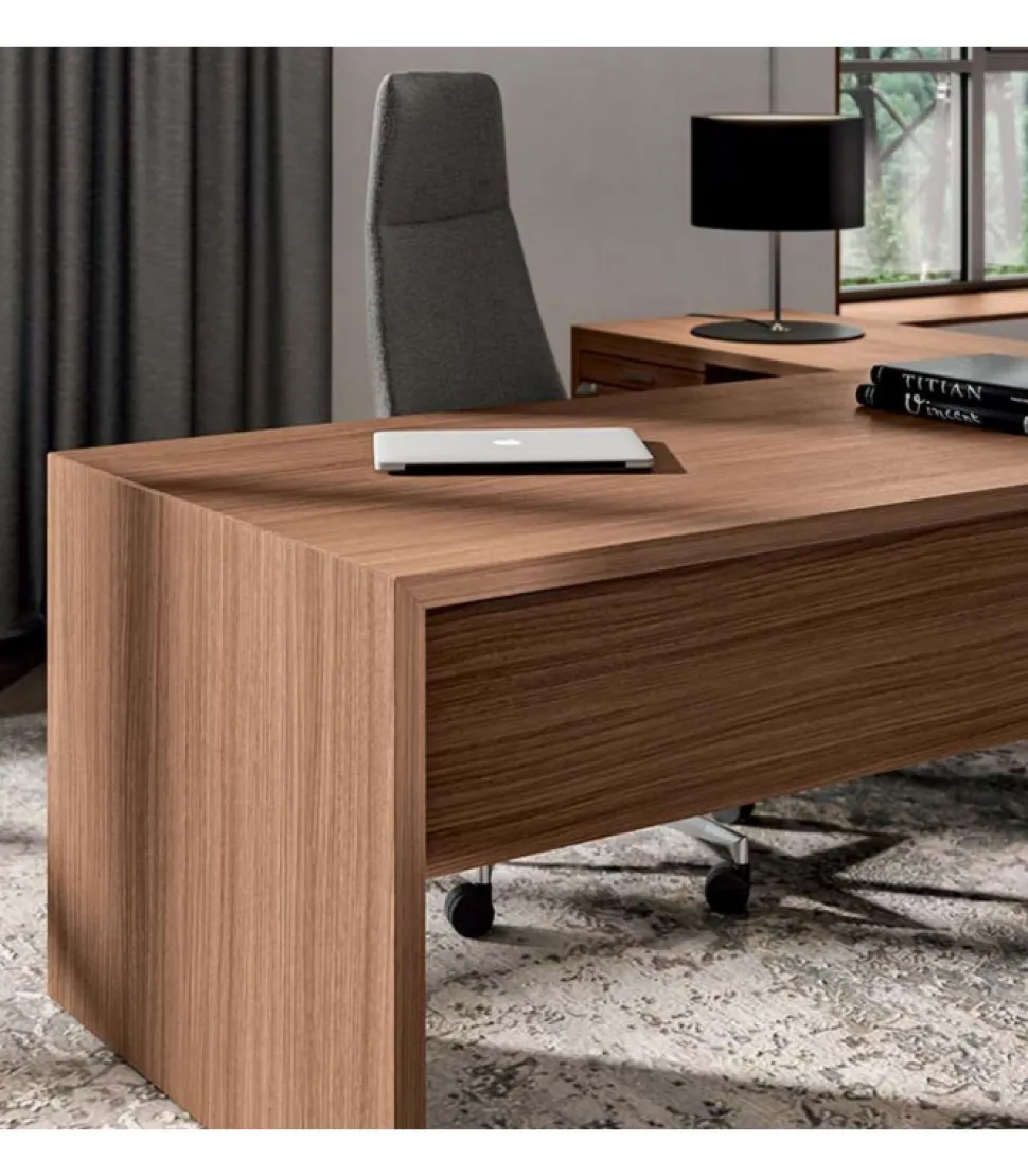 Scrivania T45 Angolare, 100% Made In Italy.