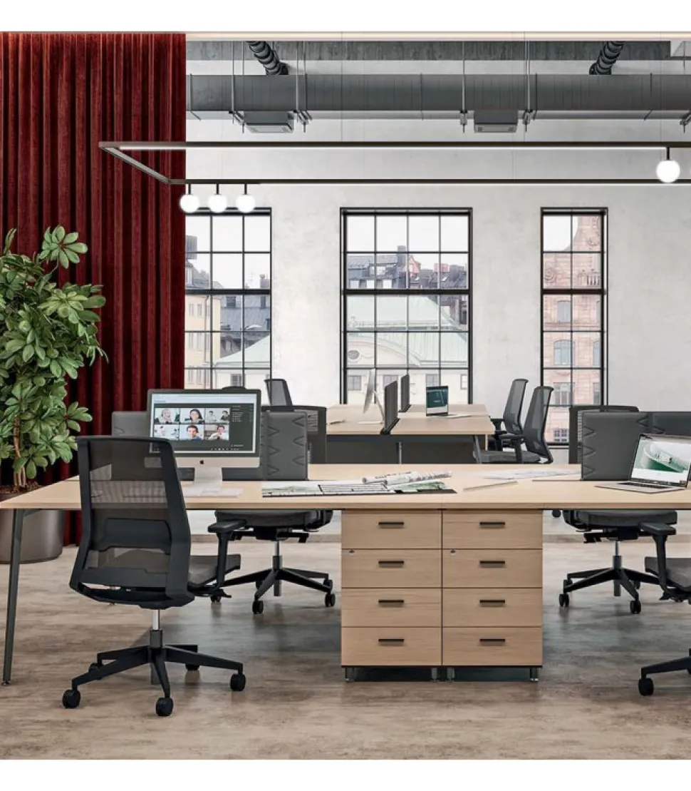 Scrivania X3 Componibile, 100% Made In Italy.