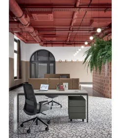 Scrivania X1 Doppia, 100% Made In Italy.