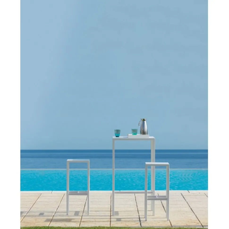 Seaside Sg Sgabello In Acciaio Zincato