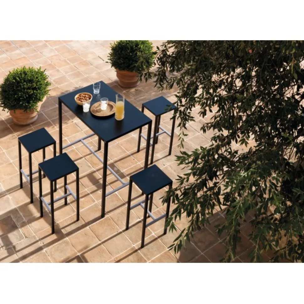 Seaside Sg Sgabello In Acciaio Zincato