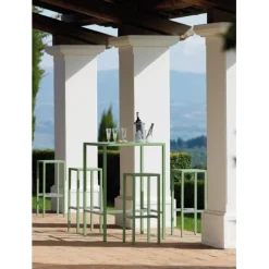 Seaside Sg Sgabello In Acciaio Zincato