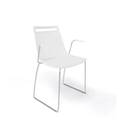 Sedia A Slitta Akami Ss Con Braccioli Dall'Ampia Gamma Di Colori E Finiture