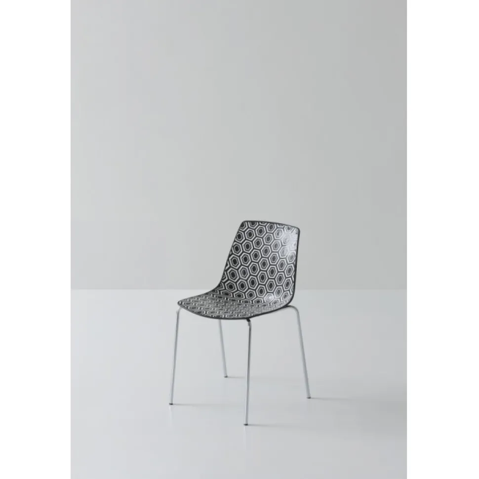 Sedia Alhambra Na Con Seduta In Tecnopolimero Multicolore