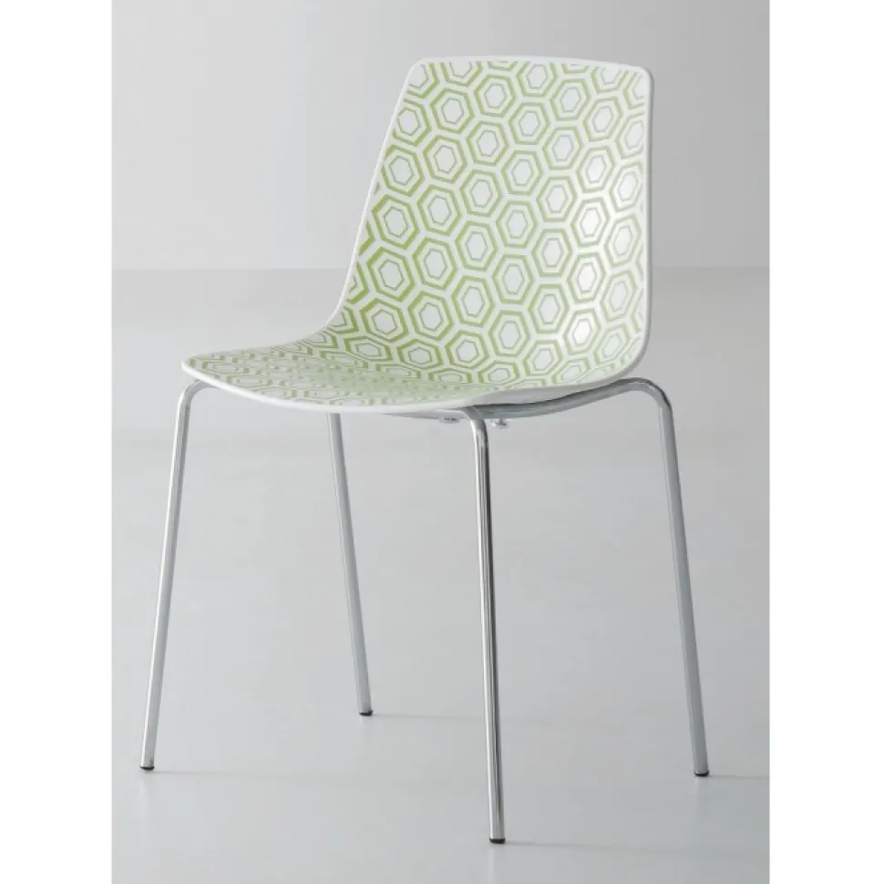 Sedia Alhambra Na Con Seduta In Tecnopolimero Multicolore
