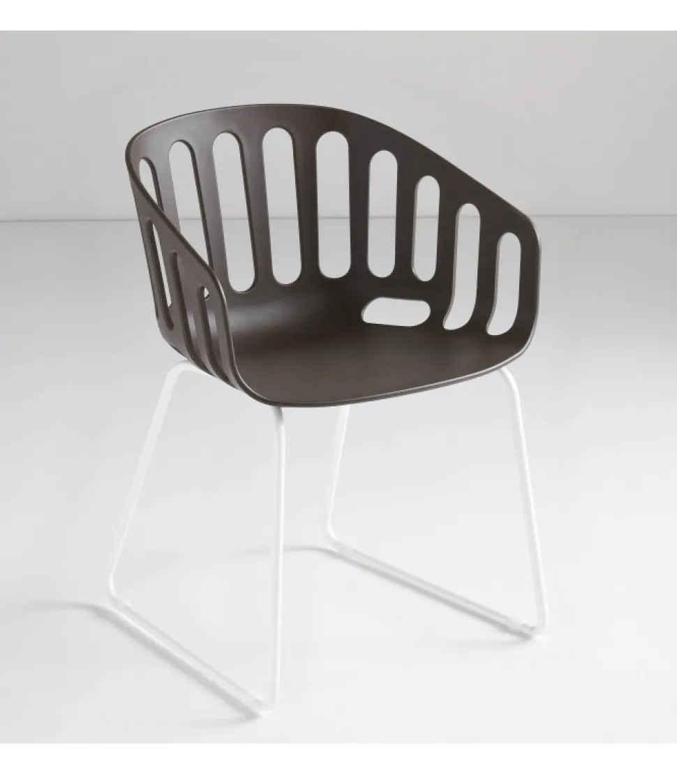 Sedia Basket St Con Scocca In Tecnopolimero.
