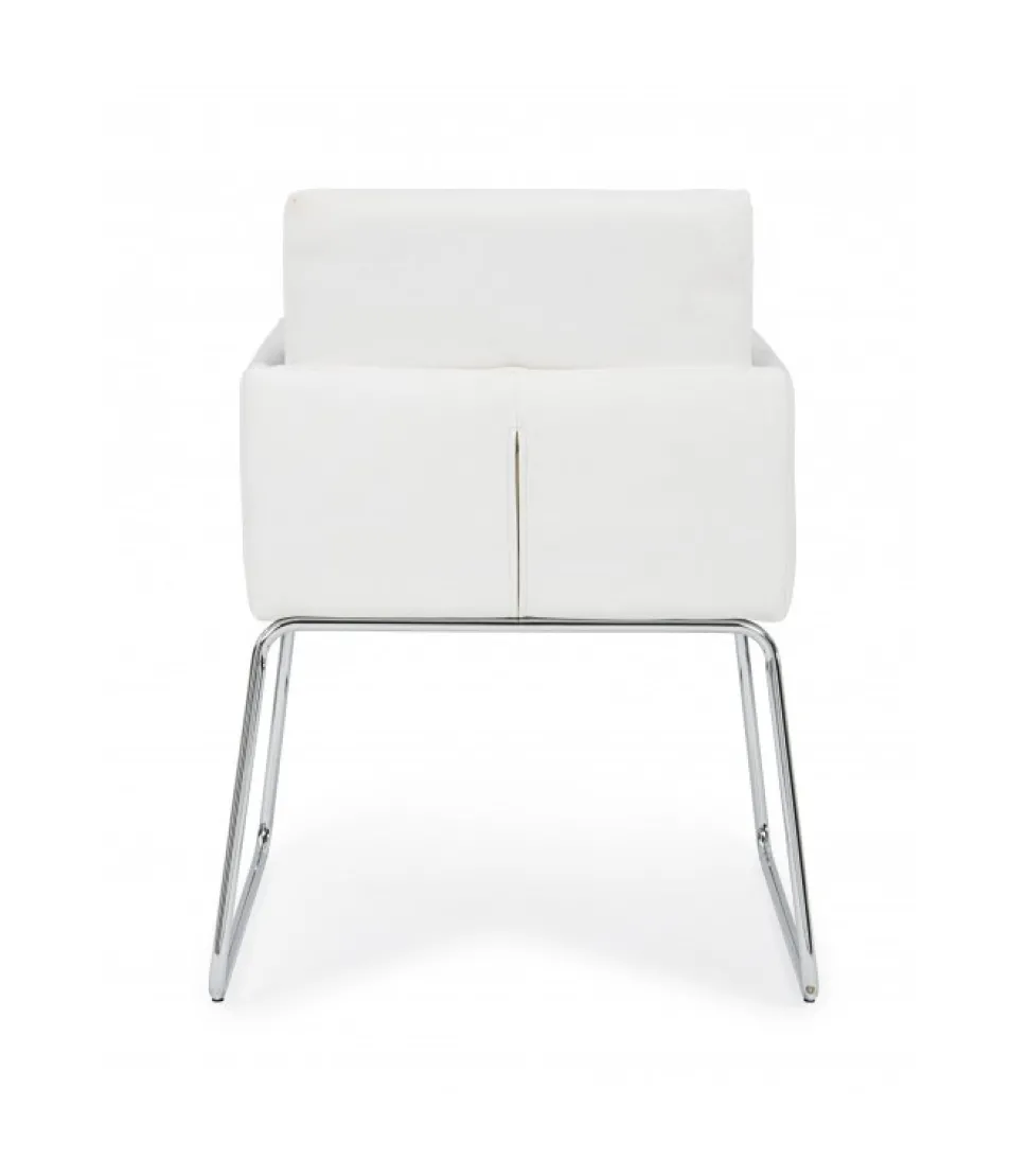 Sedia C-Br Sixty Pu Bianco