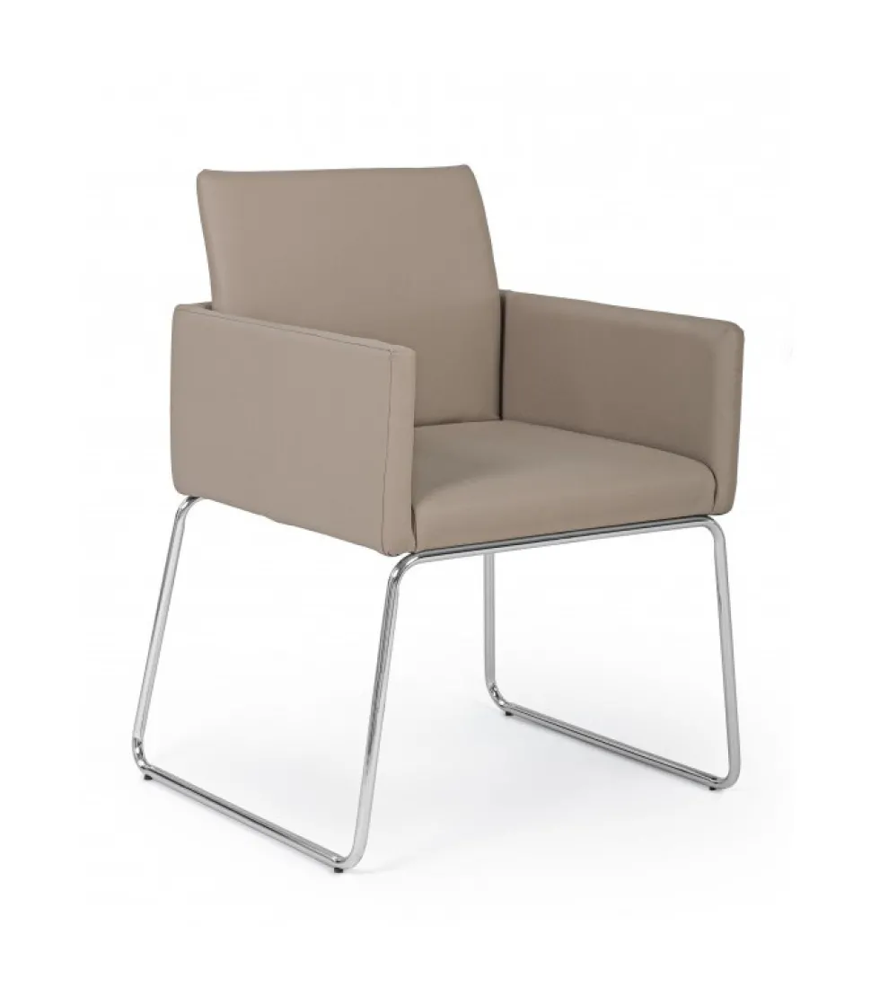 Sedia C-Br Sixty Pu Tortora