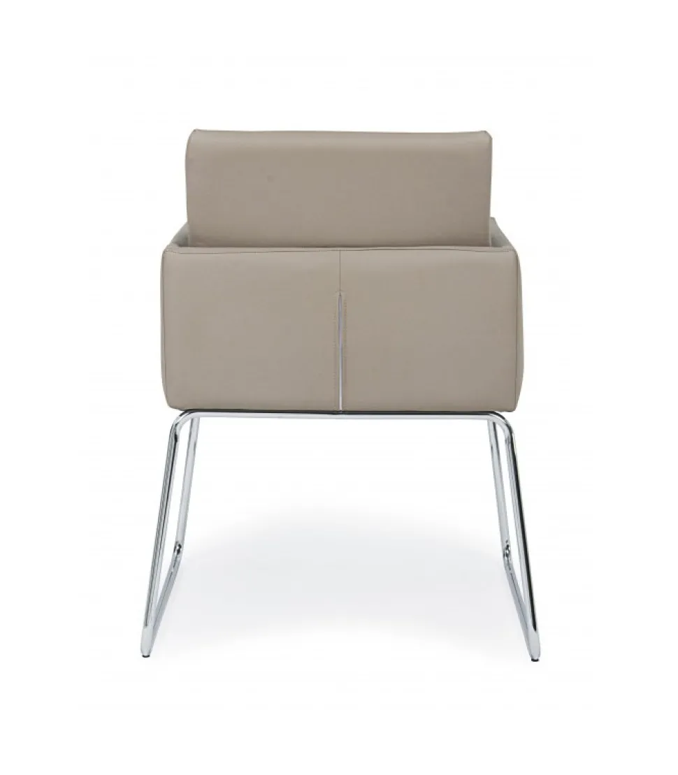 Sedia C-Br Sixty Pu Tortora