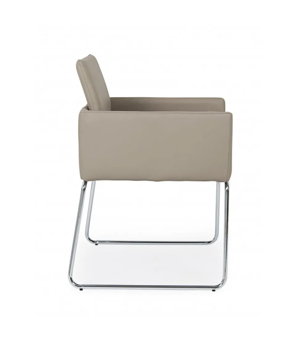 Sedia C-Br Sixty Pu Tortora