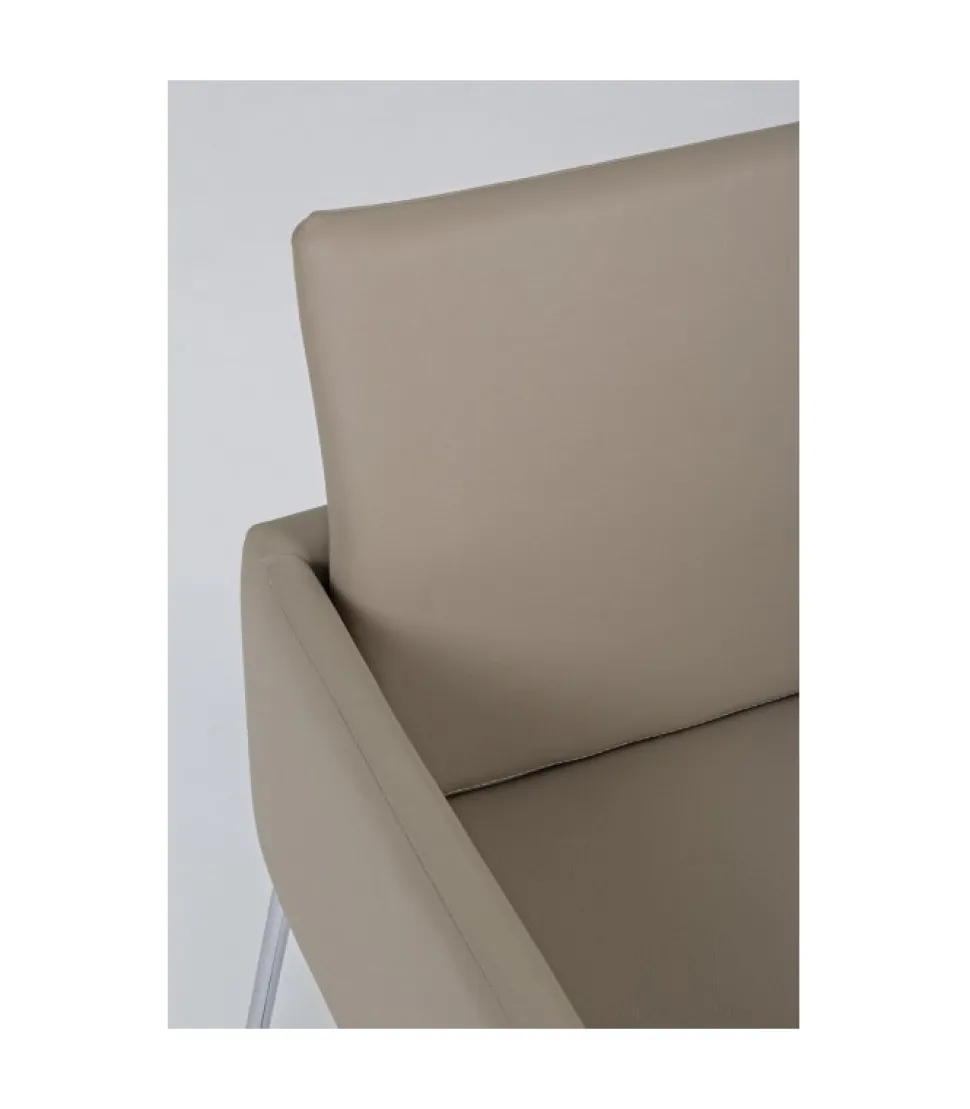 Sedia C-Br Sixty Pu Tortora