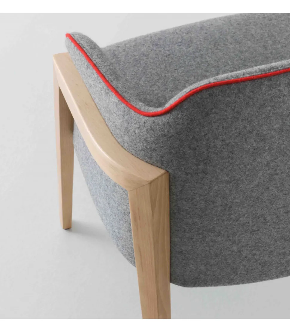 Sedia Chevalet Bl Con Ampia Seduta.