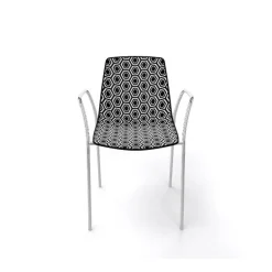 Sedia Con Braccioli Alhambra Tb E Seduta In Tecnopolimero Multicolore