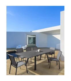 Sedia Con Braccioli Cruise Antracite Gk52