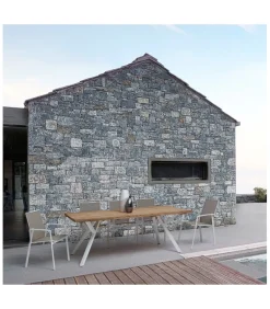 Sedia Con Braccioli Cruise Bianco Gk50