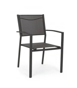 Sedia Con Braccioli Hilde Antracite Lh32