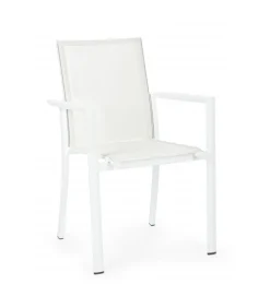 Sedia Con Braccioli Konnor Bianco Cx21