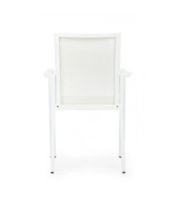 Sedia Con Braccioli Konnor Bianco Cx21