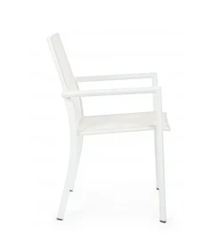 Sedia Con Braccioli Konnor Bianco Cx21