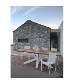 Sedia Con Braccioli Konnor Bianco Cx21