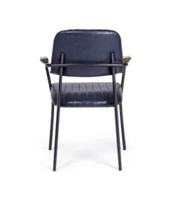Sedia Con Braccioli Nelly Blu Vintage